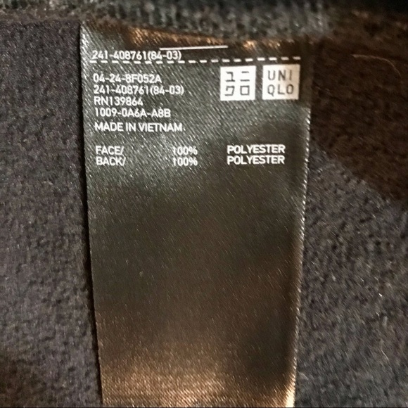 SOLD! N/A ~New UNIQLO Coatigan Coat~Fleece (Sherpa/Persian Lamb Style) ~ Black~M - Picture 7 of 7